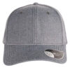 BEAT_GRIS FONCE_FACE Casquette BEAT gris foncé personnalisable vu de face