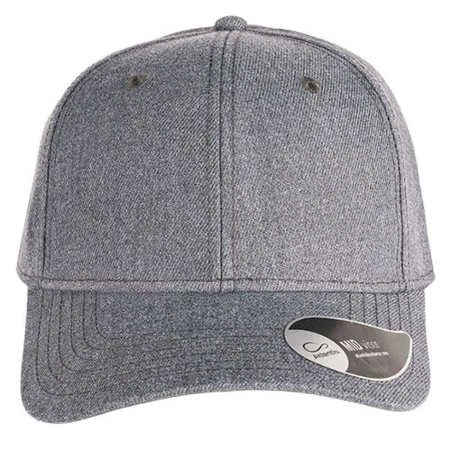 BEAT_GRIS FONCE_FACE Casquette BEAT gris foncé personnalisable vu de face