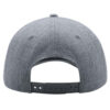 BEAT_GRIS_FONCE_DOS Casquette BEAT gris foncé personnalisable vue de dos