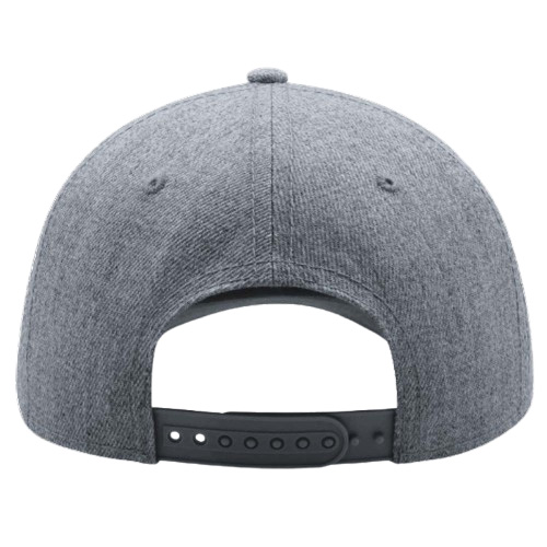 BEAT_GRIS_FONCE_DOS Casquette BEAT gris foncé personnalisable vue de dos