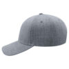 BEAT_GRIS_FONCE_GAUCHE Casquette BEAT gris foncé personnalisable vue de coté gauche