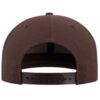 CLASSIC_SNAPBACK_MARRON_DOS Casquette SNAPBACK CLASSIC marron personnalisable vue de dos