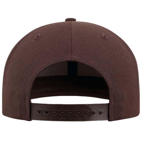 CLASSIC_SNAPBACK_MARRON_DOS Casquette SNAPBACK CLASSIC marron personnalisable vue de dos