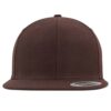 CLASSIC_SNAPBACK_MARRON_FACE Casquette SNAPBACK CLASSIC marron personnalisable vue de face