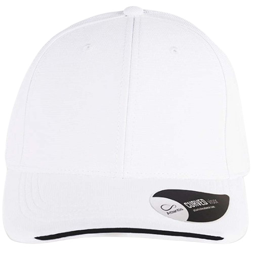 Casquette ESTORIL blanche personnalisable vue de face