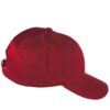 HIT_ROUGE BORDEAUX_DROIT Casquette HIT rouge bordeaux personnalisable vue de coté droit
