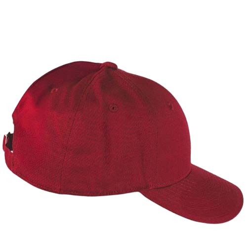 HIT_ROUGE BORDEAUX_DROIT Casquette HIT rouge bordeaux personnalisable vue de coté droit