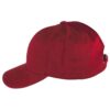 HIT_ROUGE BORDEAUX_GAUCHE Casquette HIT rouge bordeaux personnalisable vue de coté gauche