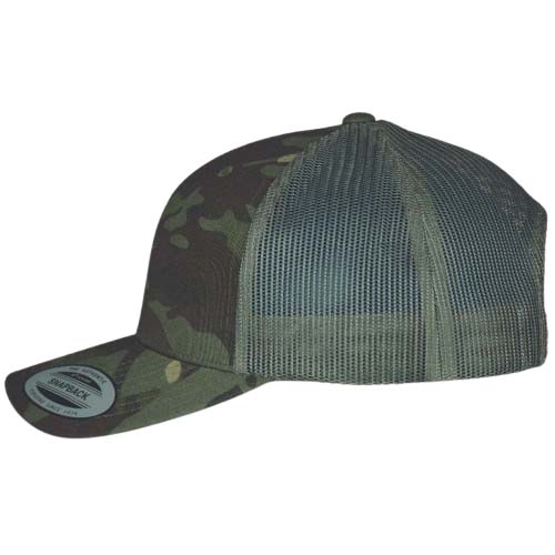 MILITAIRE_VERT MILITAIRE_GAUCHE Casquette MILITAIRE vert militaire personnalisable vue de coté gauche