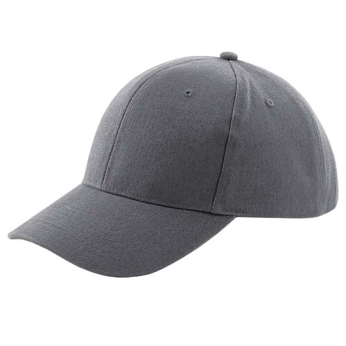 Casquette PROSTYLE gris foncé personnalisable vue de 3 quart face