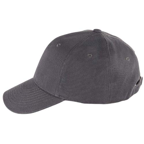 Casquette PROSTYLE gris foncé personnalisable vue de coté gauche