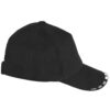 Casquette RALLY noire/blanc personnalisable vue de coté droit