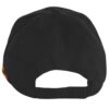 Casquette RALLY noire/orange personnalisable vue de dos