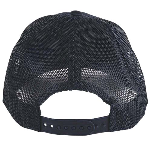 Casquette RAPPER COTTON marine/marine personnalisable vue de dos