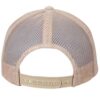 RETRO_TRUCKER_CF_BEIGE BLANC_DOS Casquette RETRO TRUCKER CF beige/blanc personnalisable vue de dos
