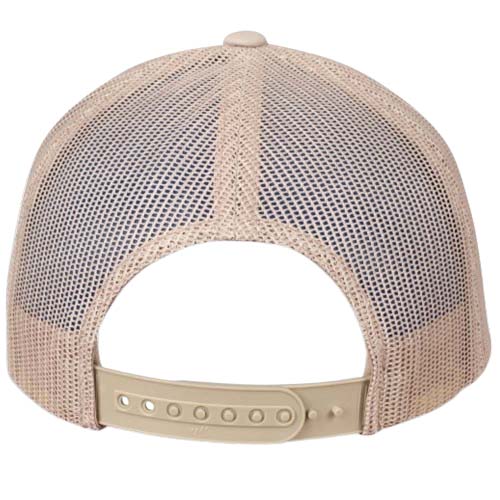 RETRO_TRUCKER_CF_BEIGE BLANC_DOS Casquette RETRO TRUCKER CF beige/blanc personnalisable vue de dos