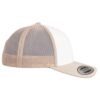 RETRO_TRUCKER_CF_BEIGE BLANC_DROIT Casquette RETRO TRUCKER CF beige/blanc personnalisable vue de coté droit