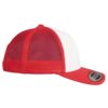 Casquette RETRO TRUCKER CF rouge/blanc personnalisable vue de coté droit
