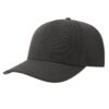 BEAT_GRIS FONCE_3 QUART FACE Casquette BEAT gris foncé personnalisable vue de 3 quart face