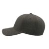 BEAT_GRIS FONCE_GAUCHE Casquette BEAT gris foncé personnalisable vue côté gauche