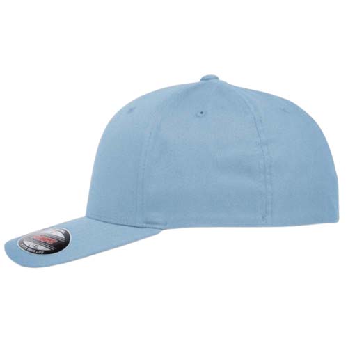 Casquette FLEX bleu ciel personnalisable vue de coté gauche