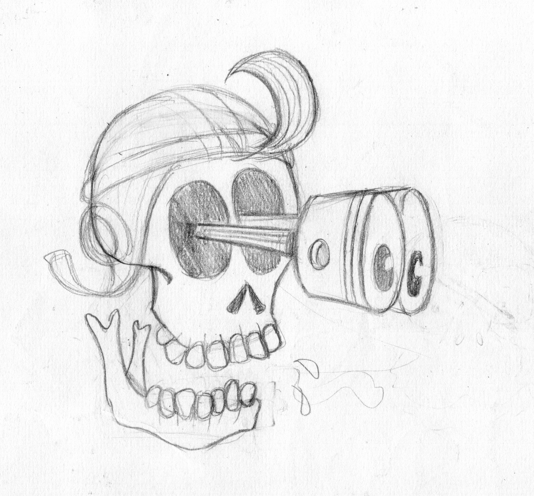 Crobard original Skull Piston de Marc Cluzet
