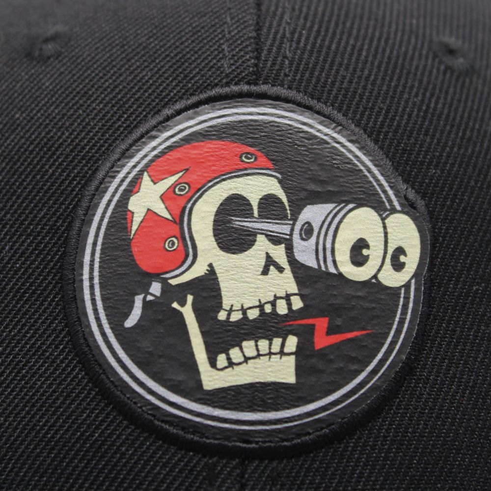 Casquette My CAP x Marc Cluzet Skull Piston brodée